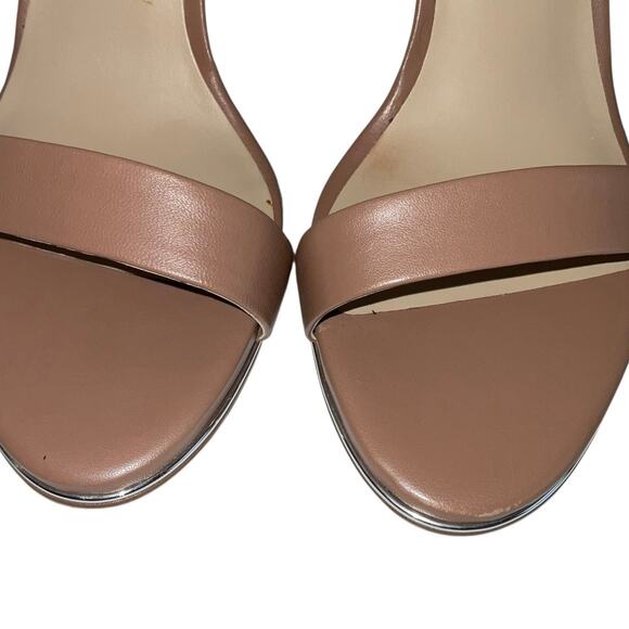 Kenneth Cole New York Women's Brooke Cross High Heel Dress Sandals Beige Size 8 - Picture 4 of 5